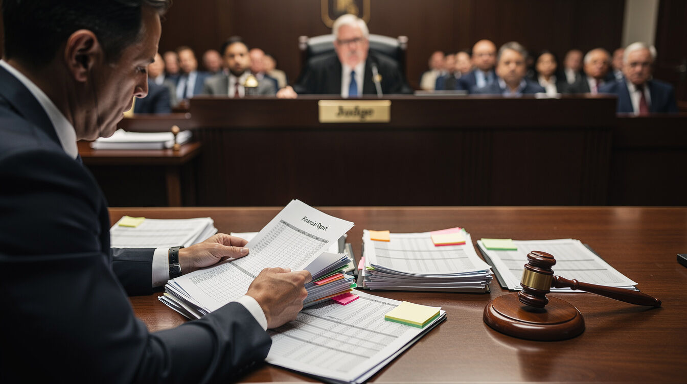 investigator reviewing documents