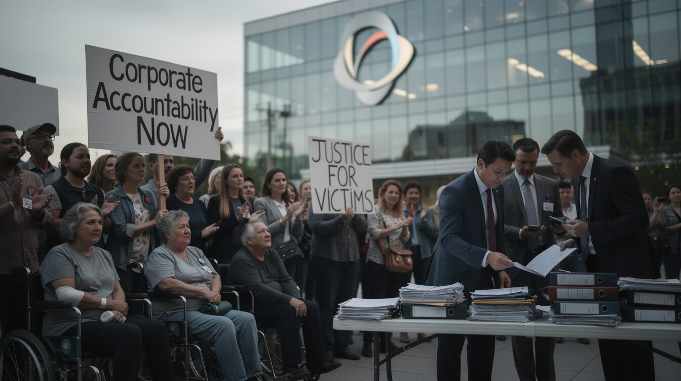 protest against corporate negligence